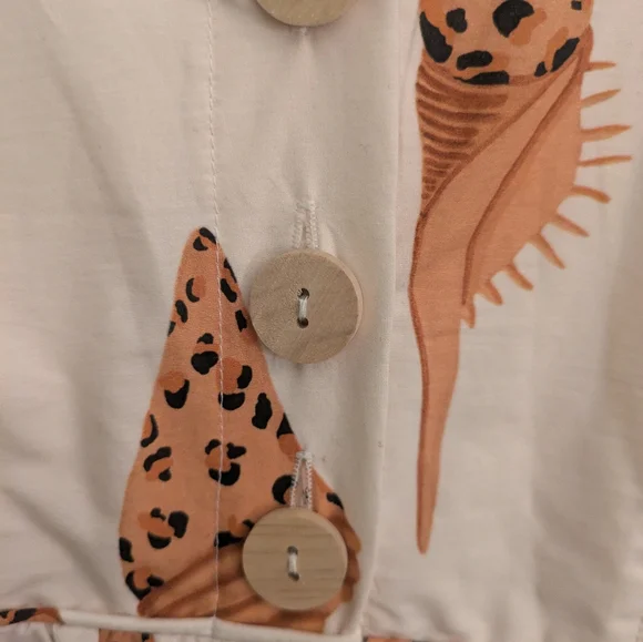 Farm Rio White Seashell Midi Drsss, XS - Picture 7 of 8